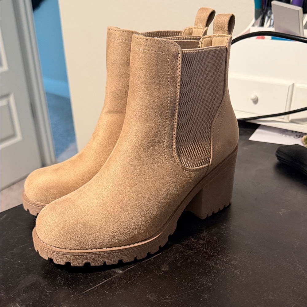 Soda Tan Ankle Booties